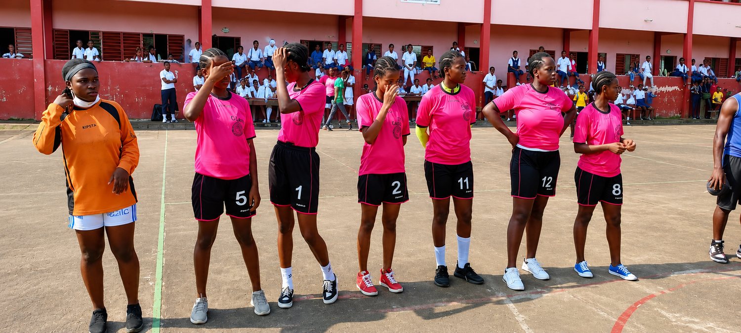 Élèves du Collège BAHO sur le terrain de sport